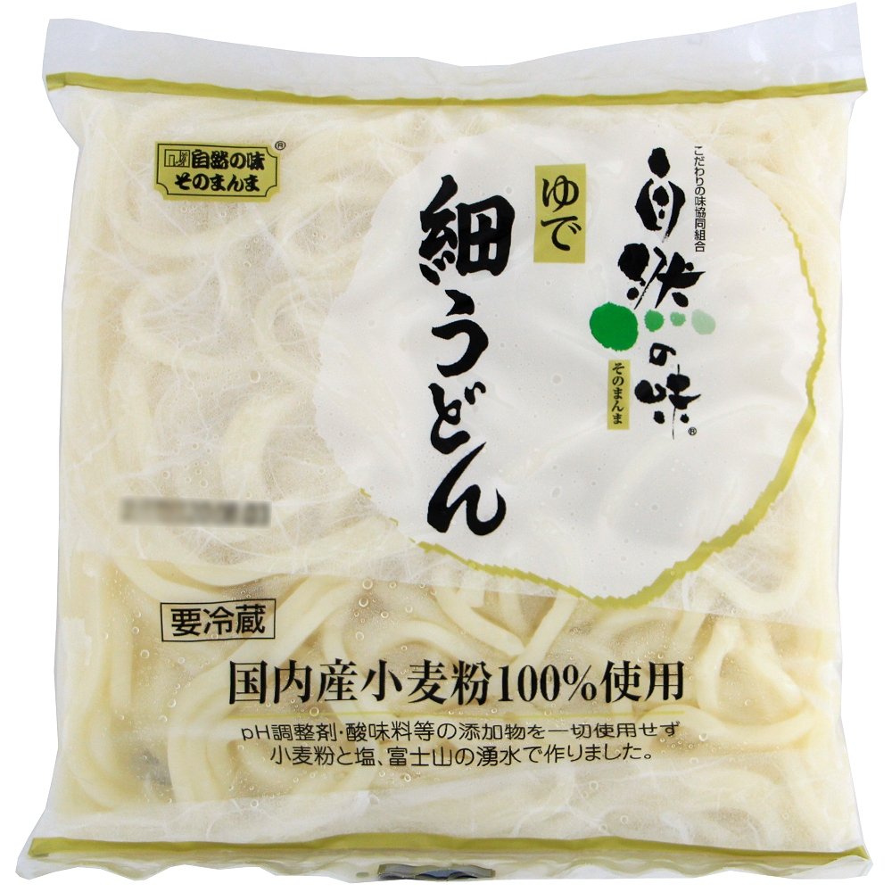 商品情報 国内産小麦粉100 使用 ゆで細うどん こだわりの味協同組合